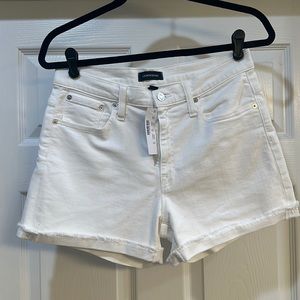 J. Crew white denim shorts size 28